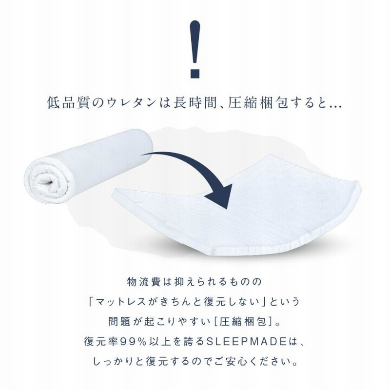 sleepmade 高反発　マットレス　シングル 楽天市場】【楽天総合1位】【日本製】高反発 高弾性マットレス