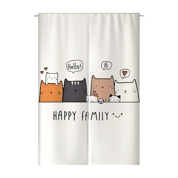 【客製化門簾】【贈桿發票】門簾一片式 門簾房間 布招牌製作 擺攤布簾 廚房遮擋簾 黑色門簾 短窗簾半簾 復古門簾