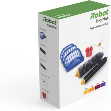 [3美國直購] iRobot Roomba 600 系列 套件組 膠刷毛刷1對+AeroVac濾網3片+邊刷1支