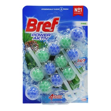 BREF 掛勾式馬桶潔廁球-松木香3入*50g