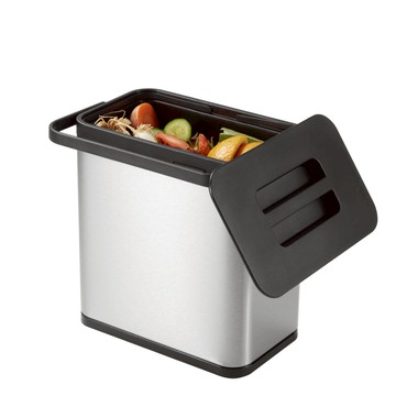 泊洛可掛式餐廚垃圾盒(不鏽鋼,3L)