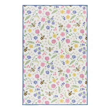 NOW 美國 超細纖維擦拭布(繁花蜂舞71x46cm) / 廚房抹布 清潔布 擦拭布 超細纖維布