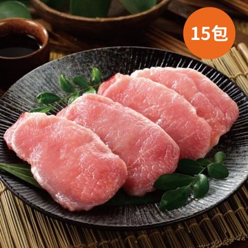 【有心肉舖子】放心豬-里肌肉片300g/包,共15包