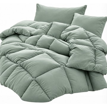 [清倉新品]71_maatila Stay系列 薄被+枕套組, 薄荷綠色, 棉被 Q(195*210cm)+枕頭套 5