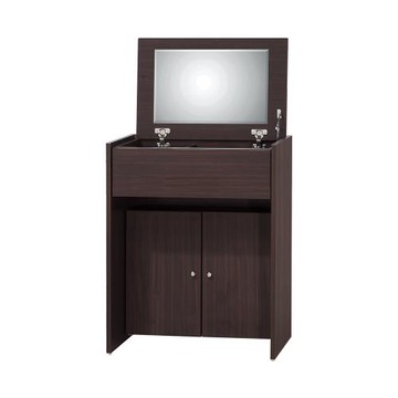 【唯熙傢俱】瑞秋胡桃色2尺掀鏡化妝台(不含椅)