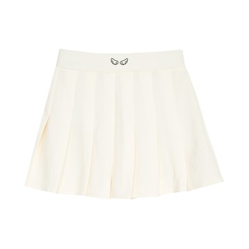 小翅膀百搭後鬆緊百褶裙