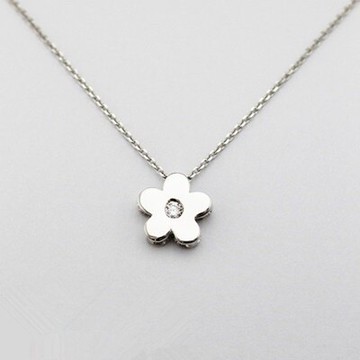 925純銀項鍊 吊墜-浪漫唯美梅花造型母親節情人節生日禮物女飾品73gj128【獨家進口】【米蘭精品】