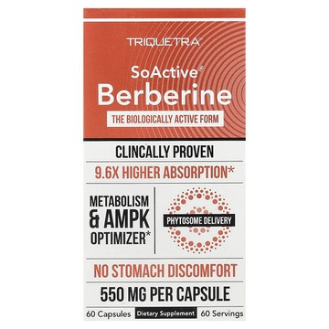 Triquetra Health, SoActive®，小檗鹼，60 粒膠囊