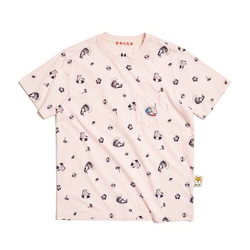 江戶勝｜男裝｜夏日滿版印花短袖T恤