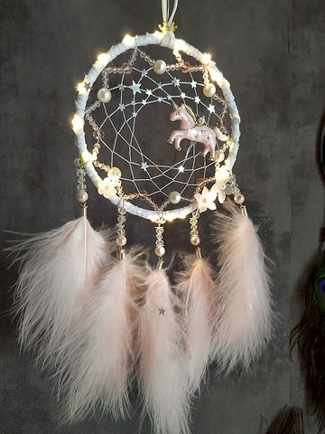 印第安捕夢網材料diy 手工水晶墻面裝飾風鈴室內捕能吊飾森系掛飾