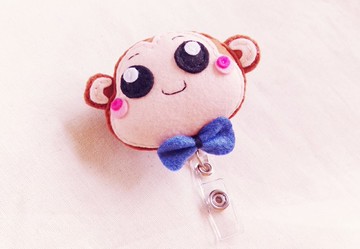 猴子先生~不織布 證件夾 溜溜球 易拉扣