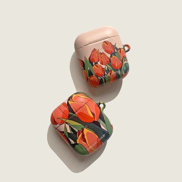 AirPods 保護殼_芒果鬱金香