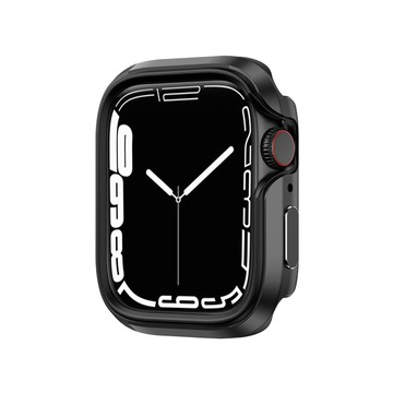 Apple Watch 錶殼 Apple Watch Series 9/8/7 (41mm) 鋁合金雙料邊框保護殼(暗夜黑)