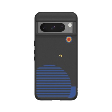 Pixel 8 Pro SolidSuit 黑 - NASA - Exoplanet K2-18 b & Red Dwarf - Bauhaus Style