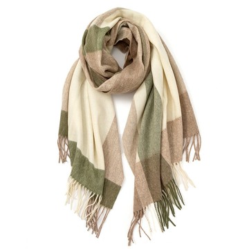 現貨+預購 圍巾羊毛披肩-格子厚款加長流蘇女配件4色74cy50【獨家進口】【米蘭精品】