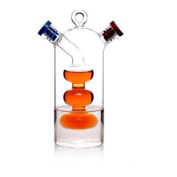 【大正餐具批發】一壺兩用 玻璃油醋瓶 圓柱型油醋瓶 直筒圓柱型 調味瓶 醬油瓶