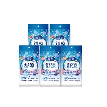品牌週限定!絲花舒涼柔濕巾外出包15片 x5入團購組