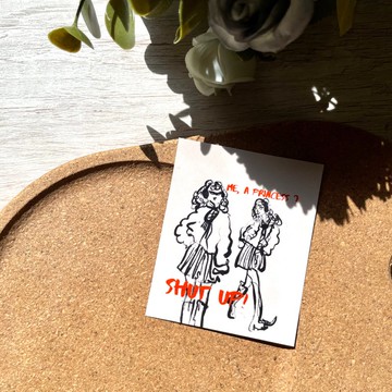 手繪冰箱磁鐵貼-Not A Princess 禮品 磁鐵 迷你海報