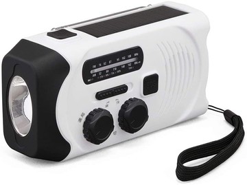 【日本代購】IRIS OHYAMA 地震 停電 防災收音機 太陽能充電 防水 JTL-29