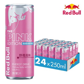 【Red Bull】紅牛風味能量飲料 野莓風味無糖(250mlx12罐)
