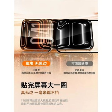 車蟲適用蘋果17ProMax鋼化膜iphone16pro手機膜15無黑邊14防窺13全屏覆蓋12保護11貼x高清xr防指紋plus新款18