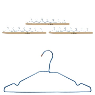 巧用 四季多功能衣架 40cm 顏色隨機 3組 - 成人衣物收納好幫手