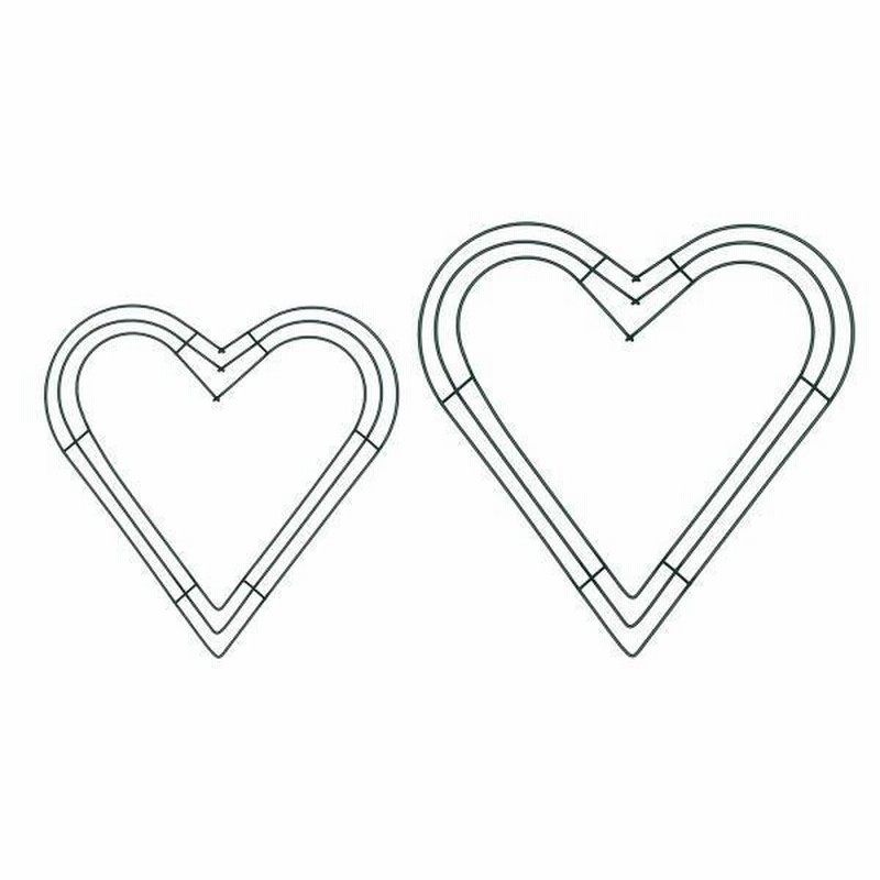 2ピースメタルハートワイヤーリースメイキングフレームdiyウェディング感謝祭ホリデー 通販 Lineポイント最大0 5 Get Lineショッピング