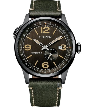 CITIZEN 星辰錶 Mechanical 城市叢林 機械錶 NJ0147-18X -42mm-古銅面皮革【刷卡回饋 分期0利率】【APP下單點數13倍送】