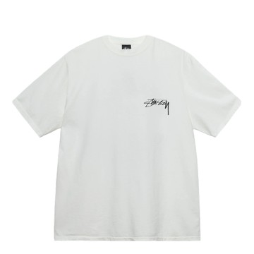 STUSSY OUR LEGACY DOT PIGMENT DYED TEE WHITE