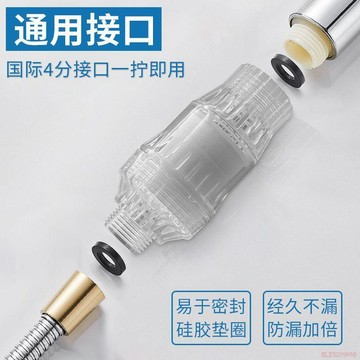 桃園出貨✨花灑過濾器沐浴器淨水器浴室洗澡通用型水管前置過濾器熱水淨化器