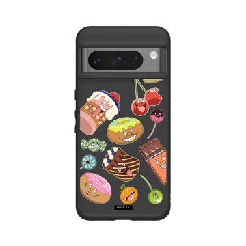 Pixel 8 Pro SolidSuit 黑 - 航海王 One Piece - 貼紙系列-蛋糕島甜點