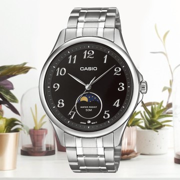 CASIO 卡西歐 標準型 三針 月相 學生錶 考試用錶 MTP-M110D-1AV