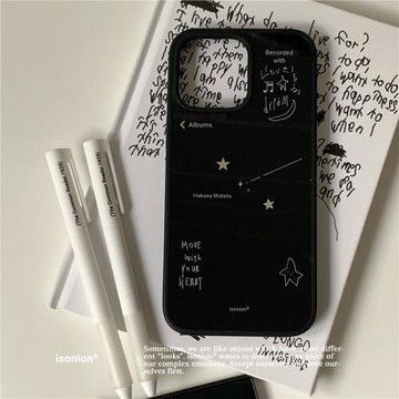 整日不營業原創「哈庫拉瑪塔塔限定」ins甜酷黑色磁吸亞克力適用于蘋果iPhone17promax全包16pro保護殼手機殼