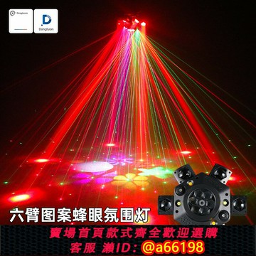 【台灣公司 可開發票】燈夫人ktv氛圍燈舞廳彩燈家用聲控蹦迪閃光燈七彩旋轉燈舞臺燈光