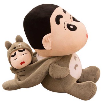 公司貨 免運 可開票  蠟筆小新龍貓公仔小黃人毛絨玩具布娃娃玩偶抱枕韓國搞怪生日禮物