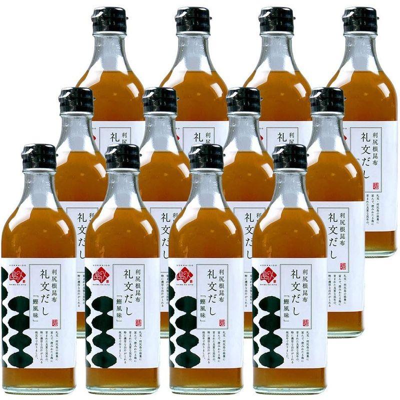 島の人 高級利尻昆布使用 礼文だし 500ml 12本セット