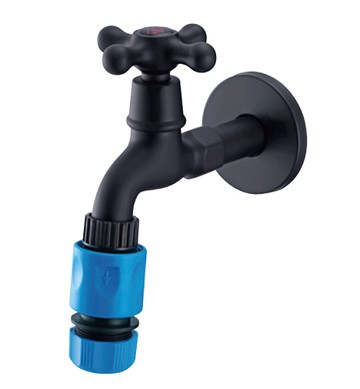 BOSS十字長栓附園藝快速接頭-消光黑/HB-D2302-B