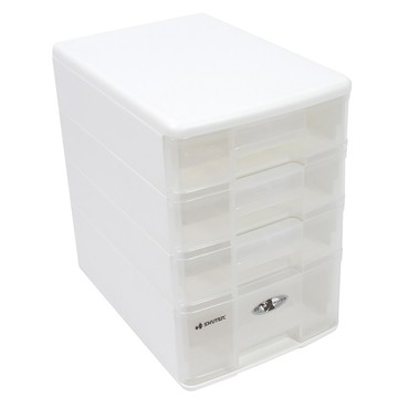 B5四層桌上收納玲瓏盒PC-13 牙色