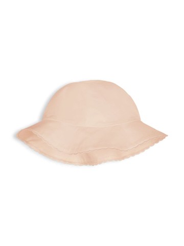 Chloé Kids - scallop-edge organic cotton sun hat - kids - Organic Cotton - 44 - Pink