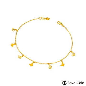 【JoveGold漾金飾】 歡愉黃金腳鍊