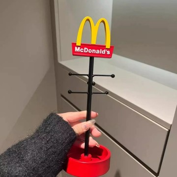 免運🔥本土出貨創意麥當勞首飾掛架入戶門玄關鑰匙收納客廳案頭置物裝飾家居擺件 創意好看擺件 潮流家居擺件 麥當勞擺件