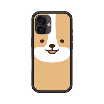 iPhone 16 Mod NX 黑 - 柴語錄 Shiba Says - 阿吉大臉(直)