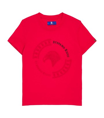 Stefano Ricci Kids Cotton Embroidered Logo T-Shirt