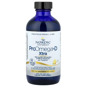 Nordic Naturals, ProOmega®-D Xtra，美味檸檬味，8 液量盎司（237 毫升）