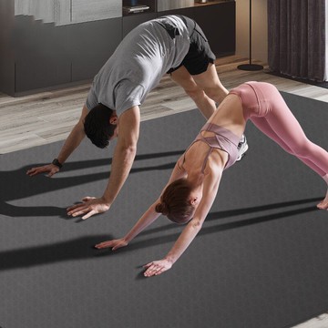 ◙❁瑜伽墊加厚加寬加長防滑跳繩運動雙人健身超大專業訓練家用地墊子
