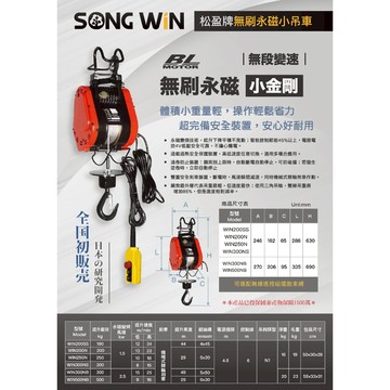 WIN五金 松盈牌  無刷無段變速高樓小金剛 小金剛 電動吊車 捲揚機 電動絞盤 大金剛  小吊車 電動吊車 高樓小金剛