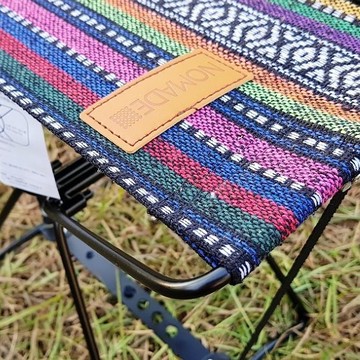 107112815出口韓國戶外野營折疊凳野炊燒烤椅垂釣凳登山徒步便攜馬扎迷你凳