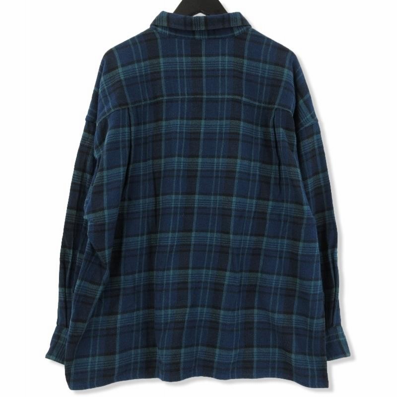 DESCENDANT ディセンダント 長袖ネルシャツ BASIN BLACKWATCH LS SHIRT