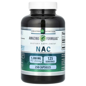 Amazing Nutrition, NAC，1200 毫克，250 粒膠囊（每粒膠囊 600 毫克）