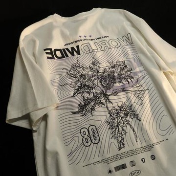 大碼美式hiphop街頭潮牌短袖t恤女夏ins酷寬松復古歐美風半袖上衣